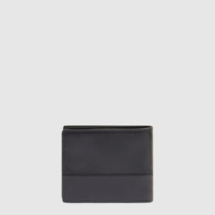 Piquadro Portafogli con portamonete, porta carte di credito, volantino staccabile e protezione RFID