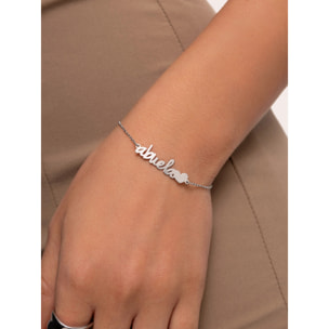 Pulsera Abuela Heart Plata