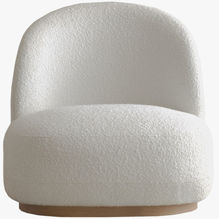 Fauteuil en tissu bouclette - COLETTE