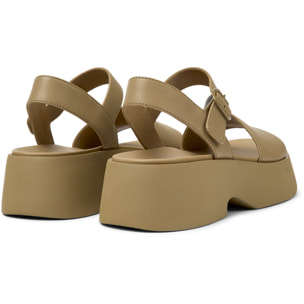 Sandalias - CAMPER Tasha - Marron - Cuero liso