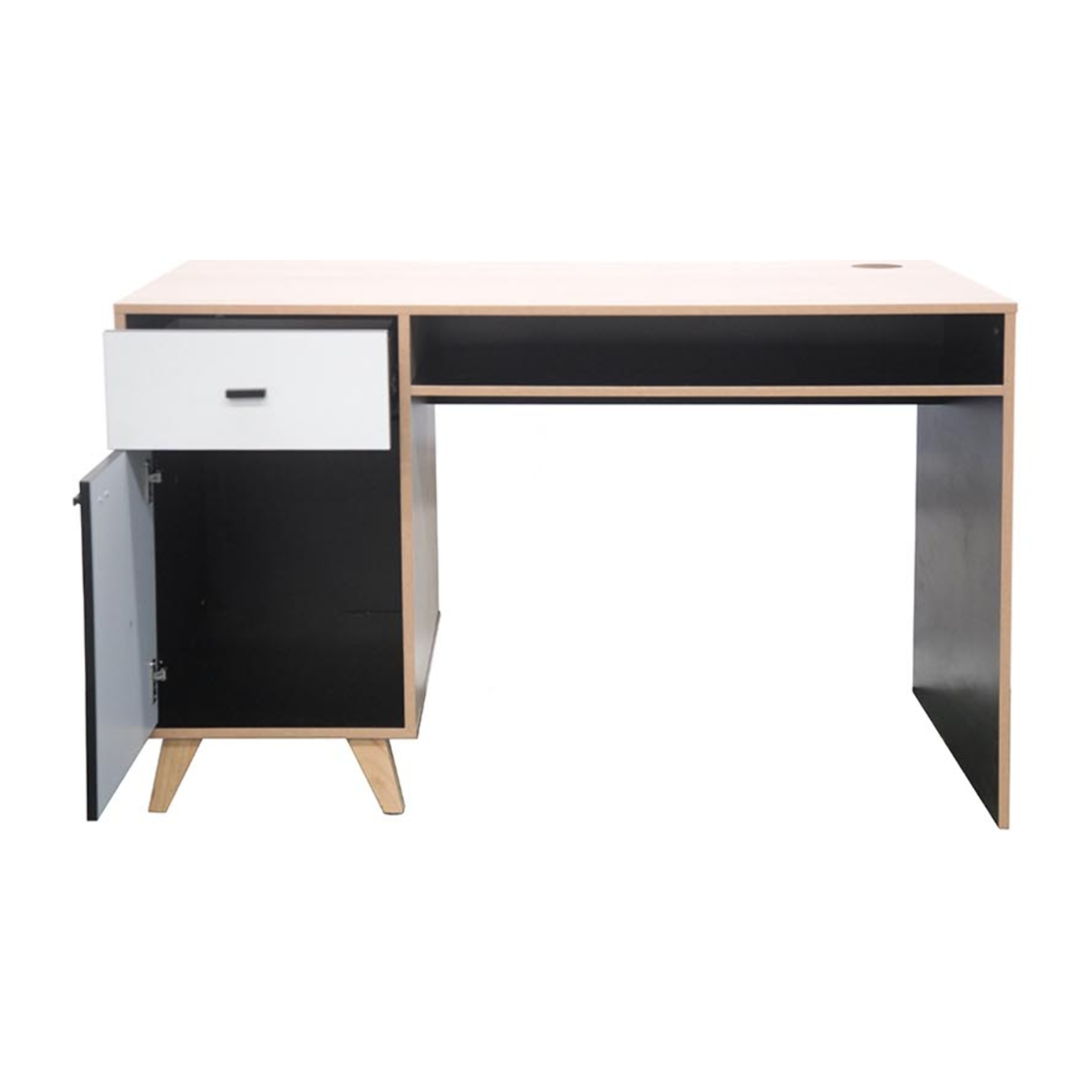 Bureau avec tiroir et placard en bois LARISA