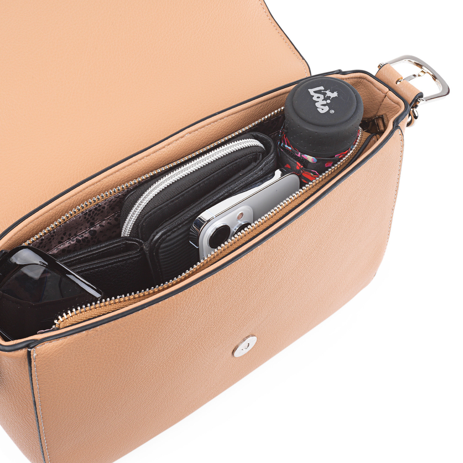 Bolso Bandolera Mujer Sint/Pu Cimarron Albany Camel