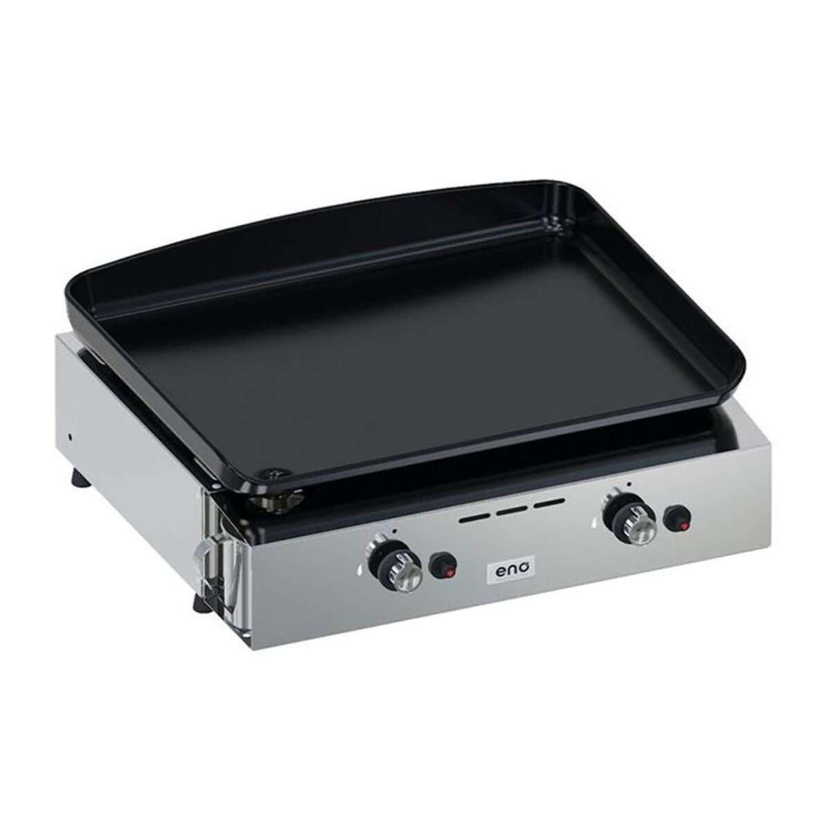 Plancha gaz ENO Initial 50 Inox 2 brûleurs à poser, 47x36 cm