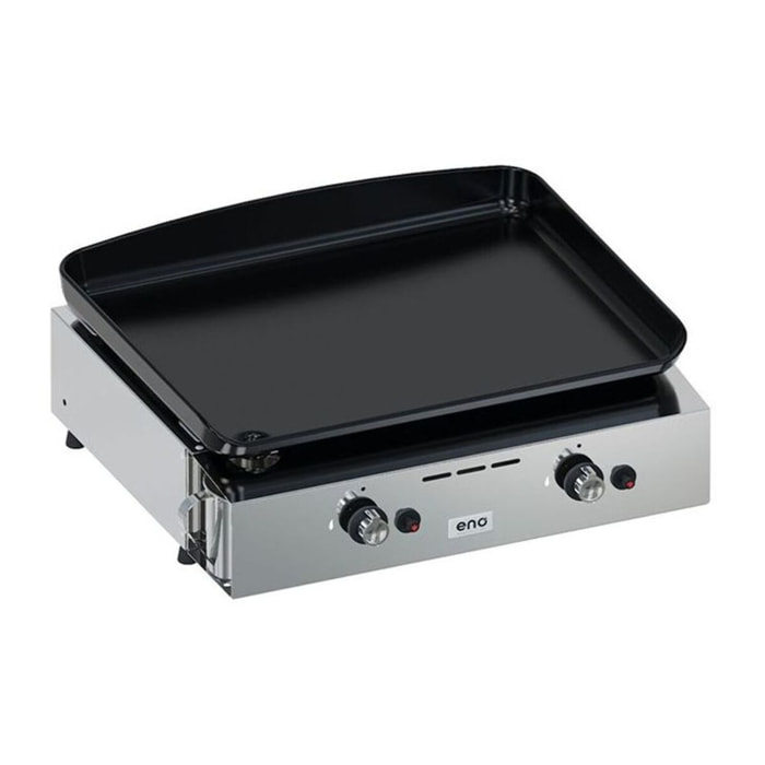 Plancha gaz ENO Initial 50 Inox 2 brûleurs à poser, 47x36 cm