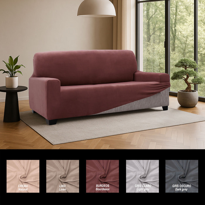 Funda de sofá TERCIOPELO ANTI MANCHAS Multi elástica modelo VERONICA