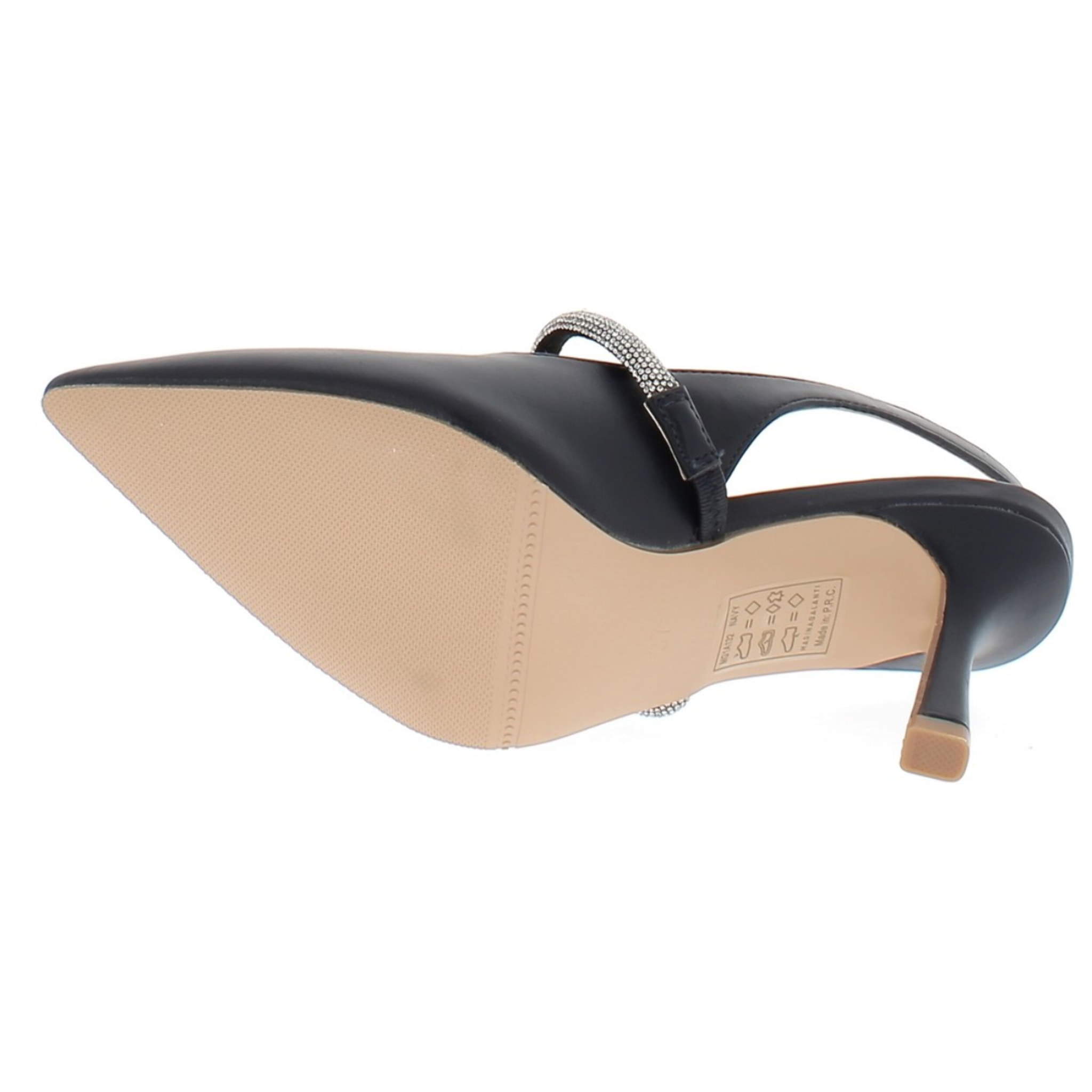 Marina Galanti Scarpe Donna Decollete Slingback Jewel Heeled 80 MG 1A132 Navy