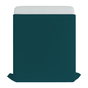LENZUOLO SOPRA MAX COLOR, 100% Cotone, Tinta Unita, Made in Italy - VERDE PETROLIO