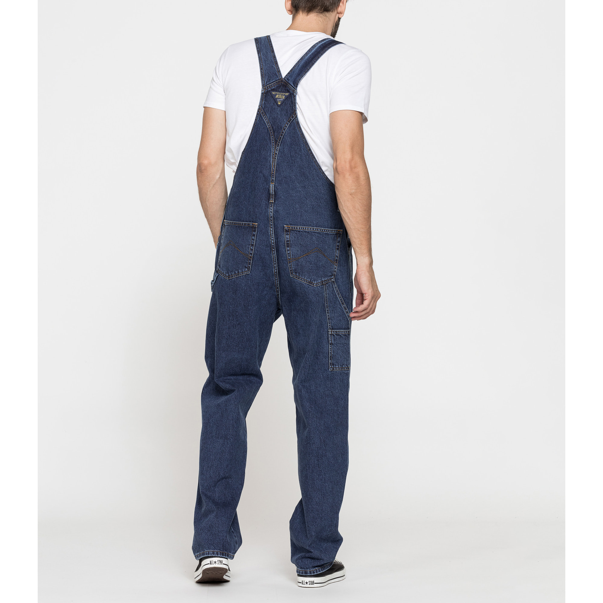 SALOPETTE WORKER IN DENIM PESANTE OLD STYLE DA 13,5 oz.
