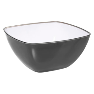 Saladier D25cm "Square" gris anthracite