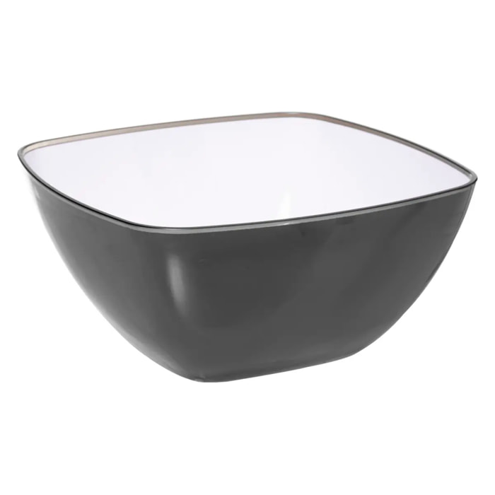 Saladier D25cm "Square" gris anthracite
