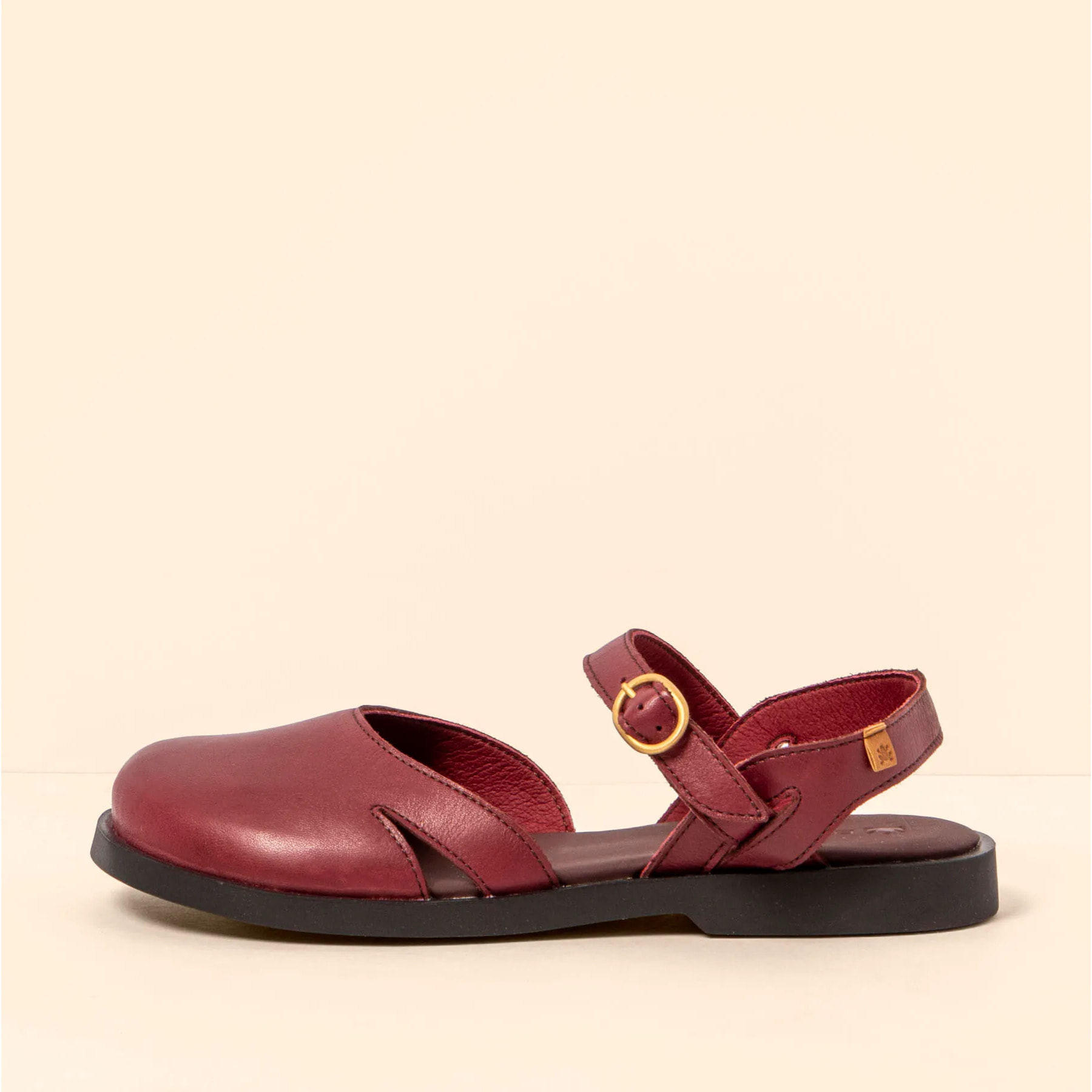 Sandalias N5874 SOFT NAPPA BURDEOS/ ARENISCA color Burdeos