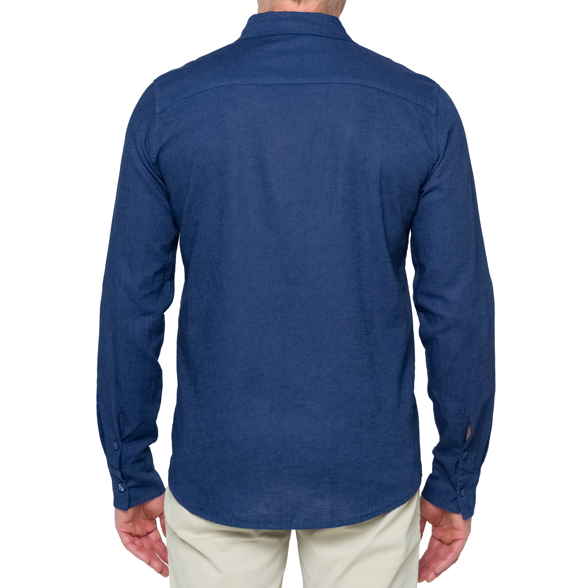 Camicia in lino Hot Buttered Saunders Denimblue