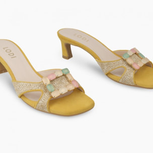 SANDALIAS AMARILLAS CHETES-TE