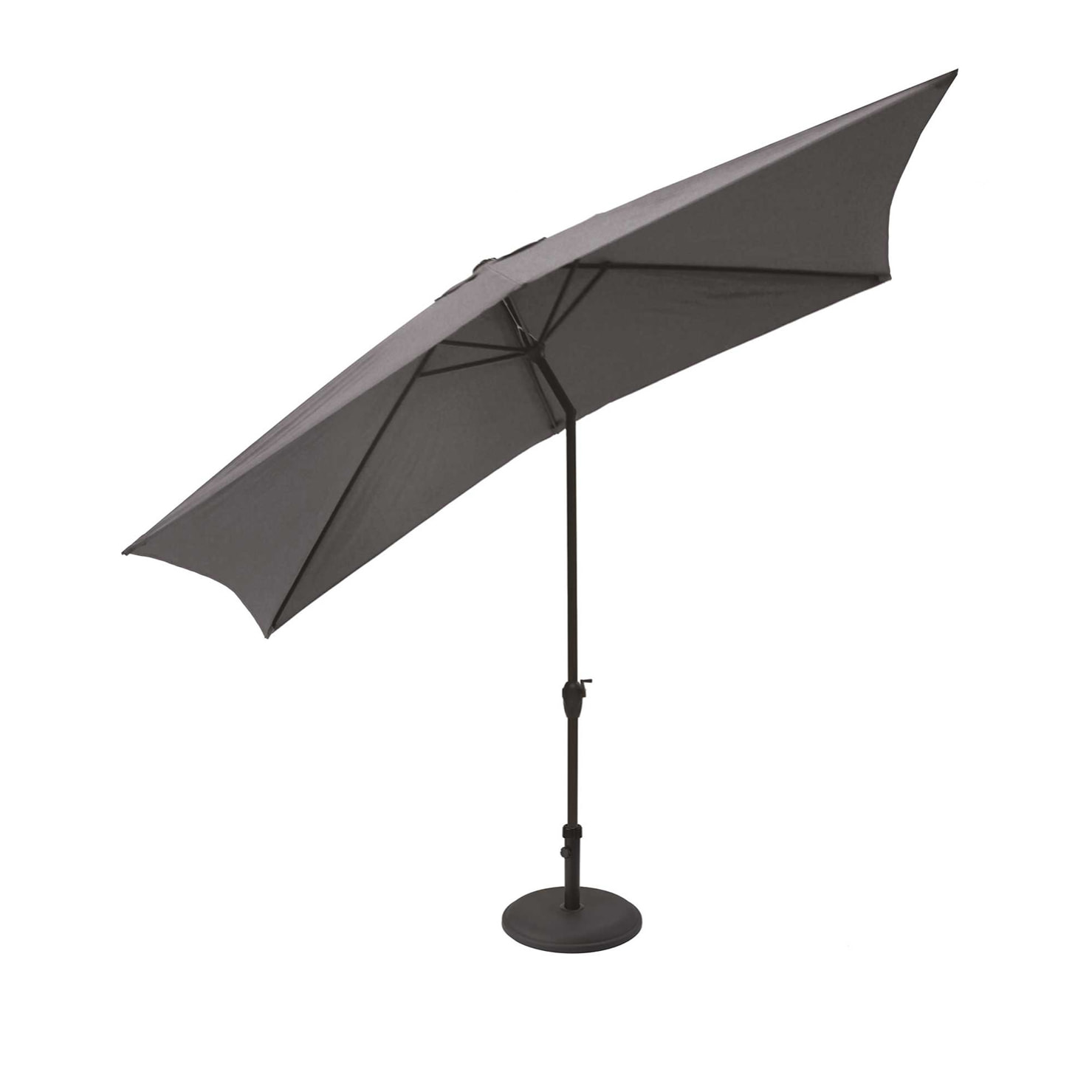Parasol Centré et Inclinable 2 x 3 m - Gris anthracite