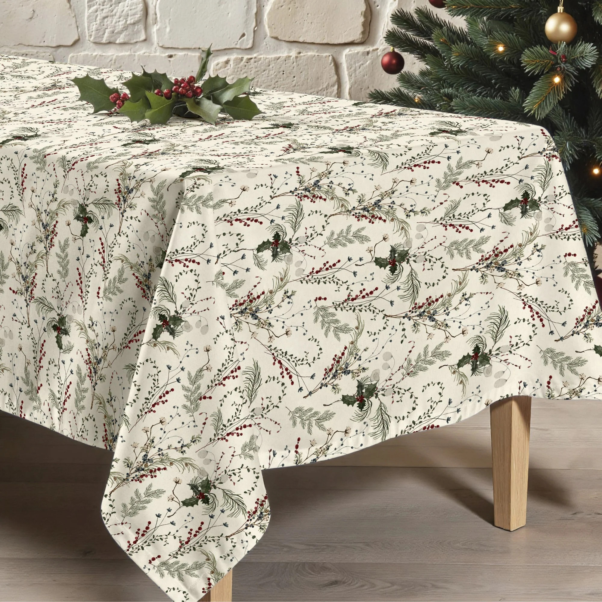 Nappe en résine Anti-tâches Christmas Muerdago 2
