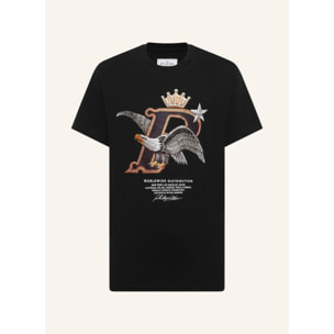 PHILIPP PLEIN Camiseta de cuello redondo y manga corta EAGLE