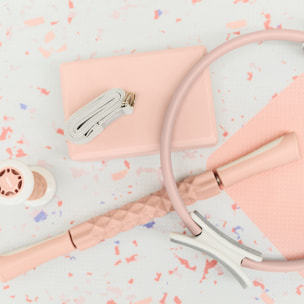 Kit de Yoga et Pilates ROSE 6 accessoires tapis anneau brique rouleau sangle