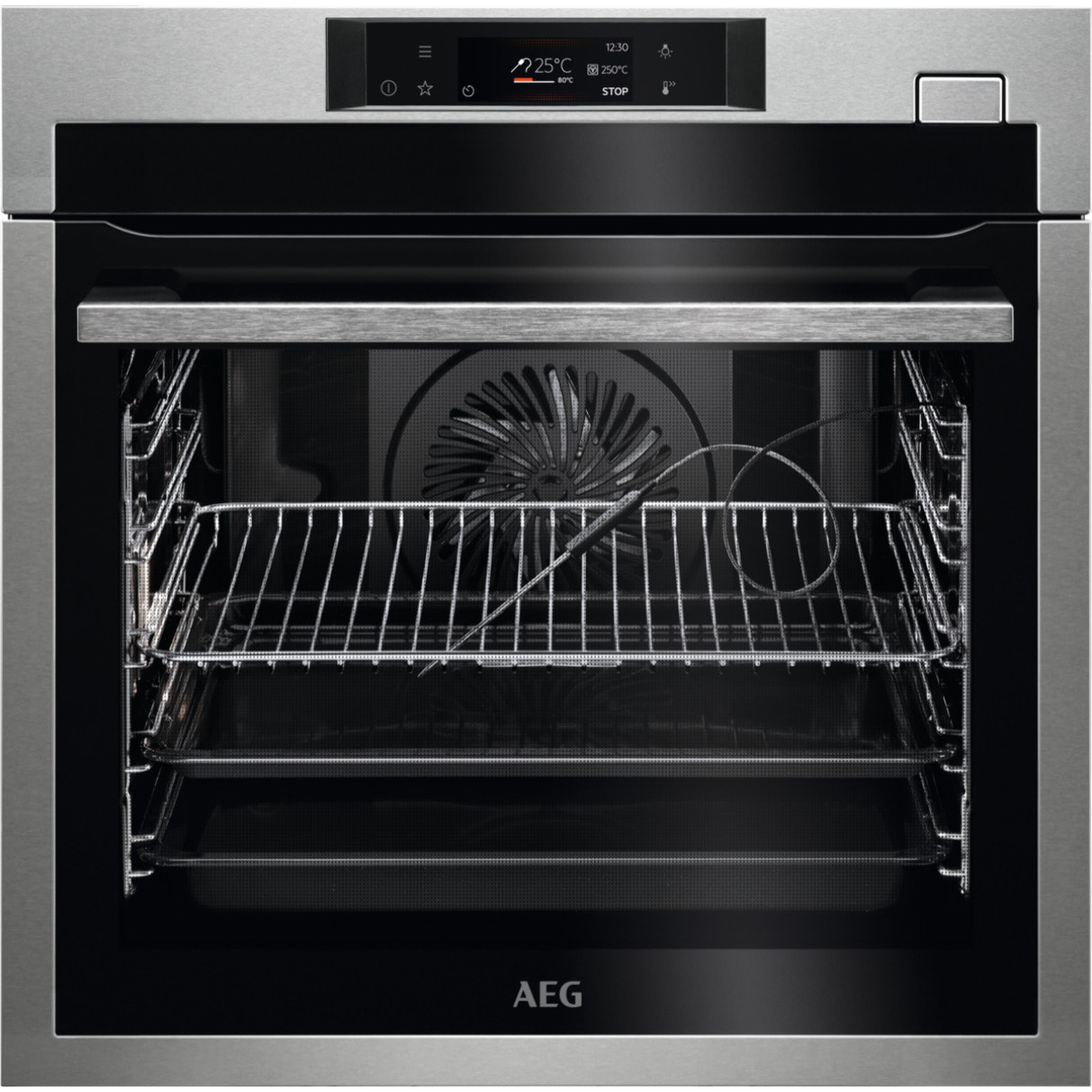 AEG Horno de vapor Serie 8000 SteamBoost con Display táctil Excite BSE782380M