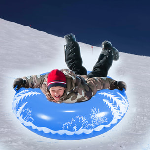 Tappetino ibrido rotondo con maniglie, per neve e acqua. 115 cm.