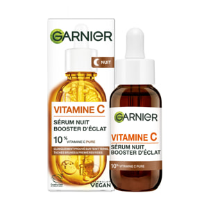 Garnier SkinActive Vitamine C Sérum Nuit Booster d'Eclat 30mL
