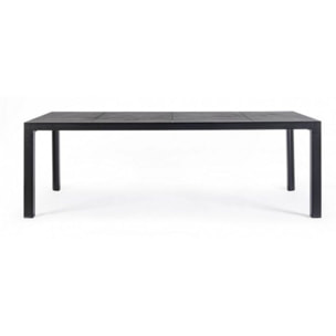 Tavolo fisso MASON in ceramica e struttura in alluminio antracite 220x100 cm