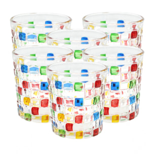 Lot de 6 verres, VIVA LA VIDA