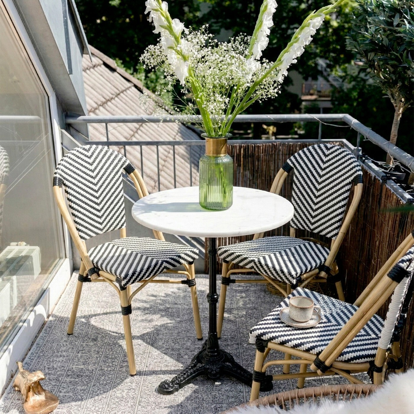 Chaise de jardin Montmartre noire Kare Design