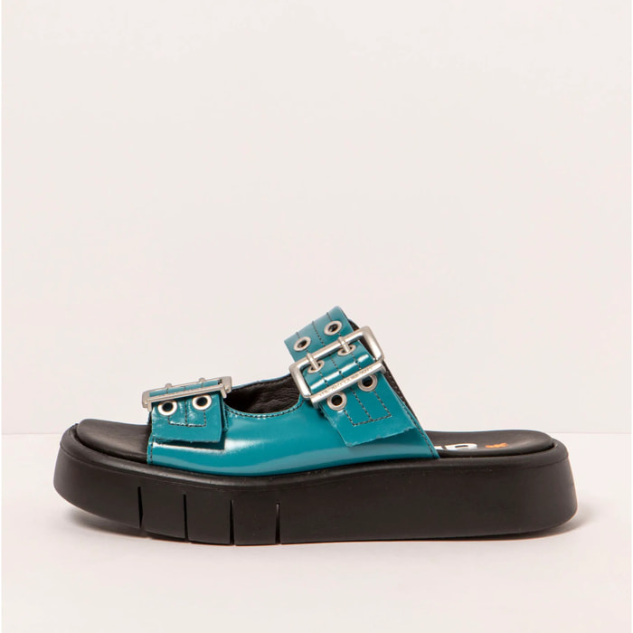 Sandalias 1858 NAPPA SHINNY TURQUESA/ MALAGA color Turquesa