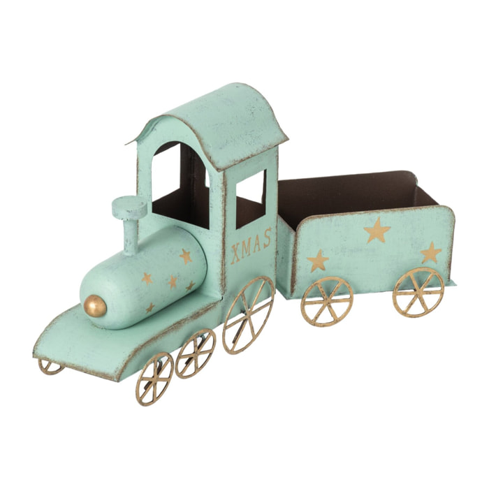 J-Line train - fer - bleu clair/doré
