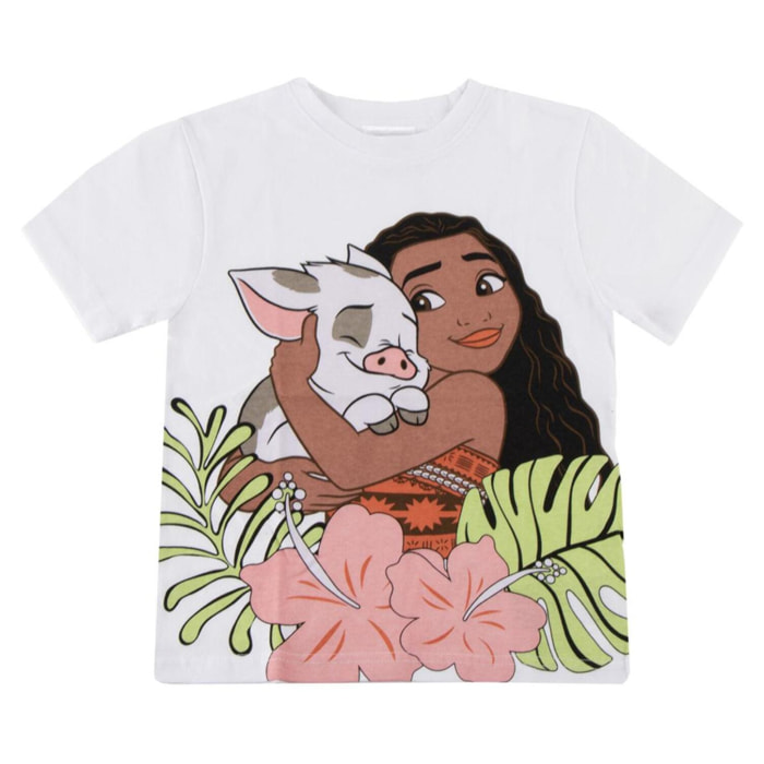 Camiseta Corta Moana - Color Blanco