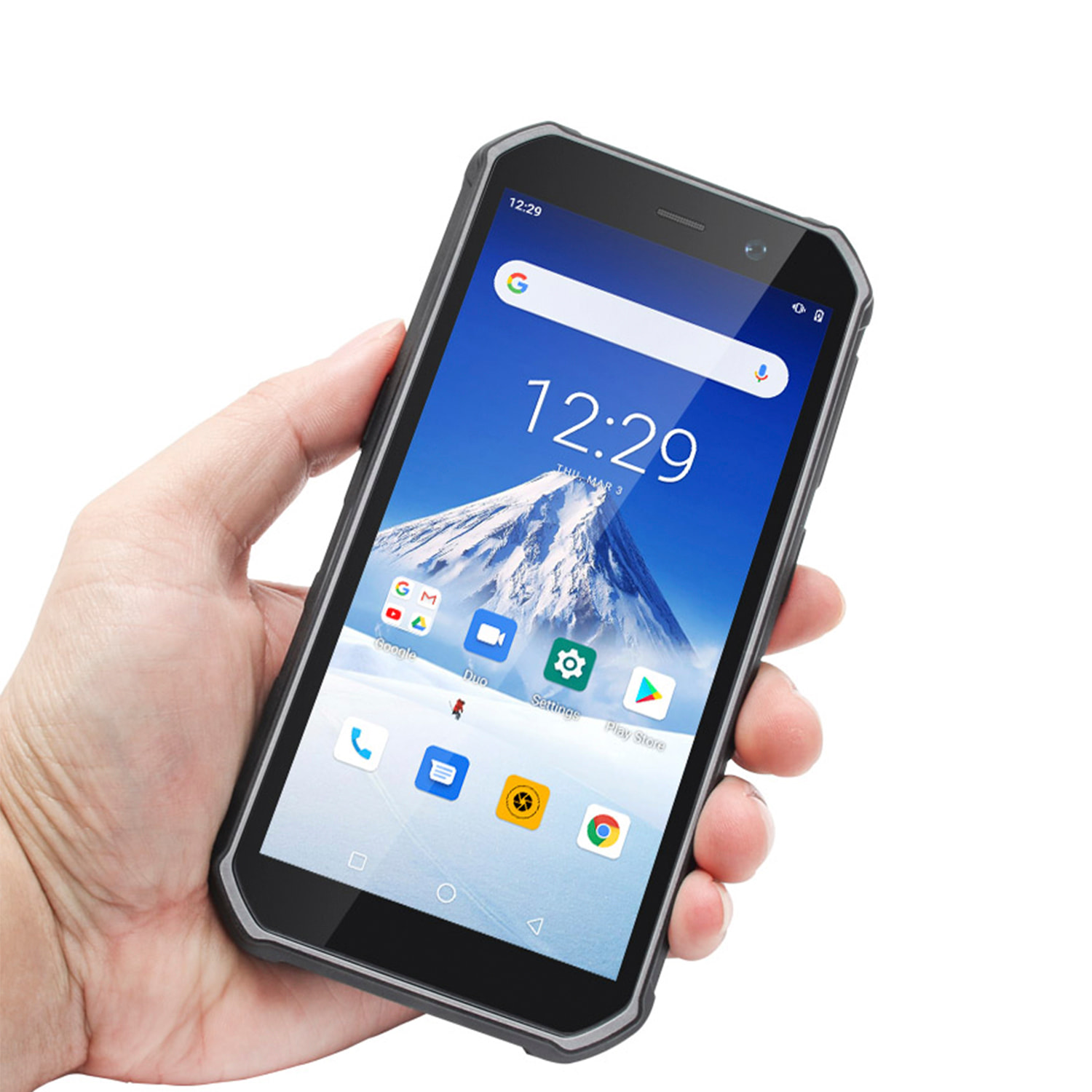 DAM Smartphone Rugerizado F963 4G, Android 10 , 3GB RAM + 32GB. Pantalla 5,5''. 13mpx + 8mpx. GPS. IP68 GPS. IP68.3 PROOF LEVEL (Anti-caida,Polvo,Agua).POC function.ALTAVOZ 0,8W. 7,7x1,4x15,5 Cm. Color: Negro