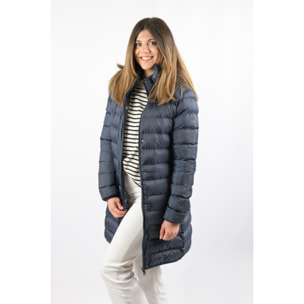 Chaqueta Munich Long Jacket marca ECOON - Azul oscuro
