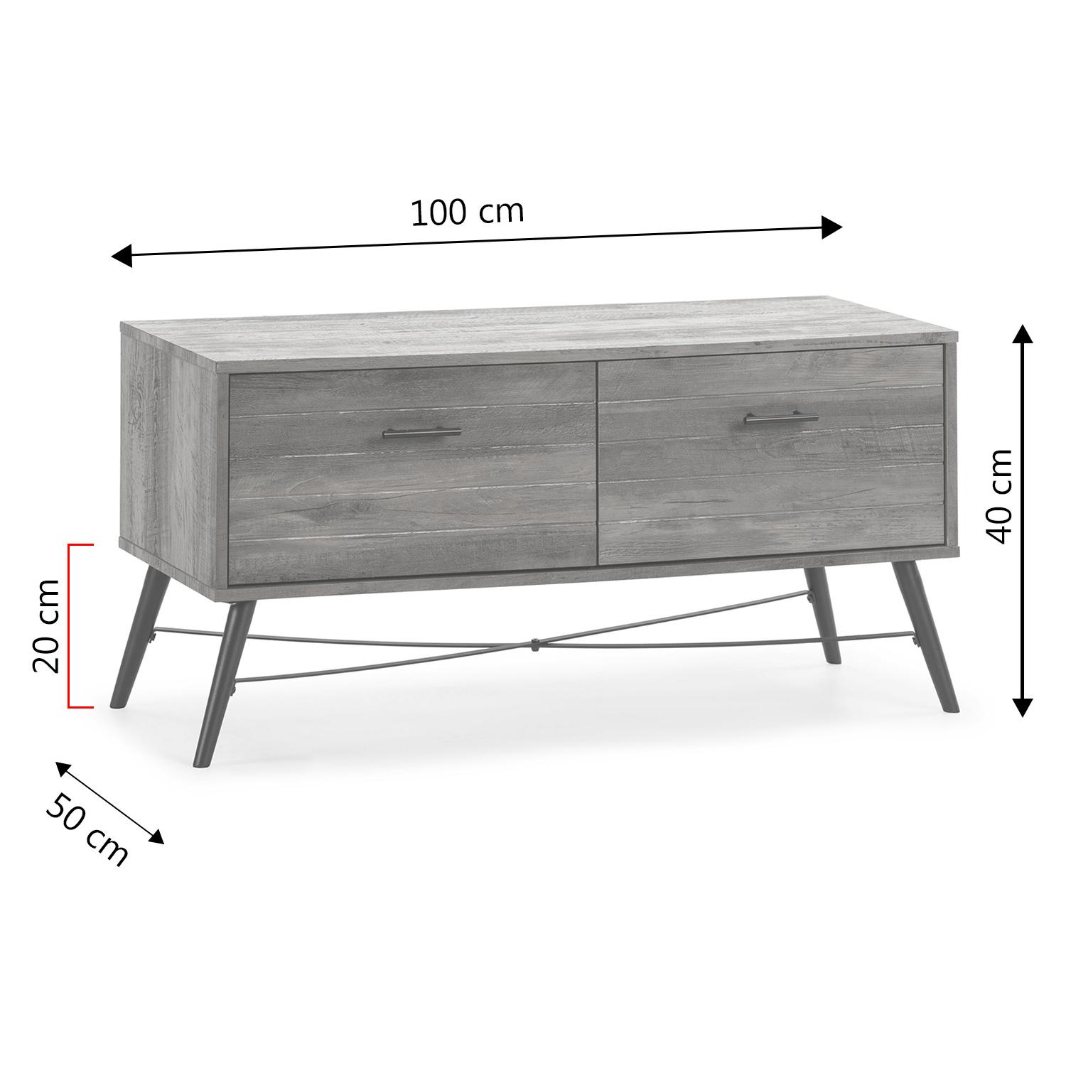 Mueble TV Clavel 2 cajones Color Rustic