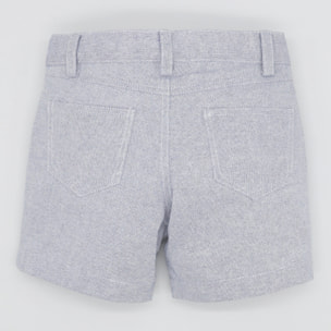 BERMUDA LONETA TEXTURA AZUL