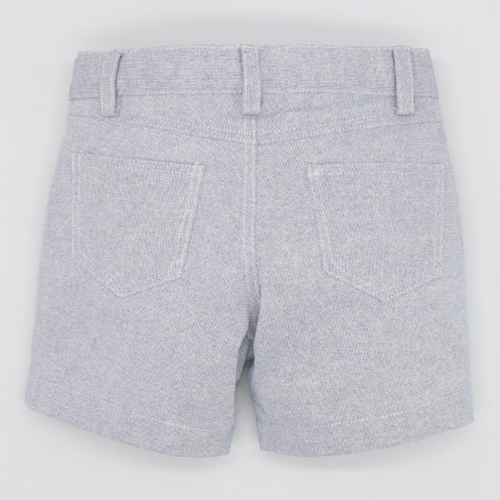 BERMUDA LONETA TEXTURA AZUL