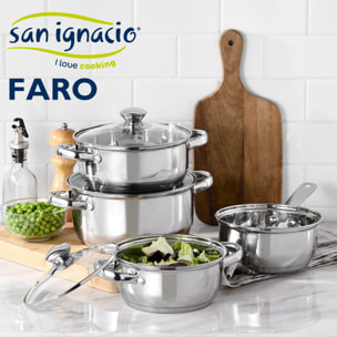 Batería de cocina 7 piezas SAN IGNACIO colección Faro