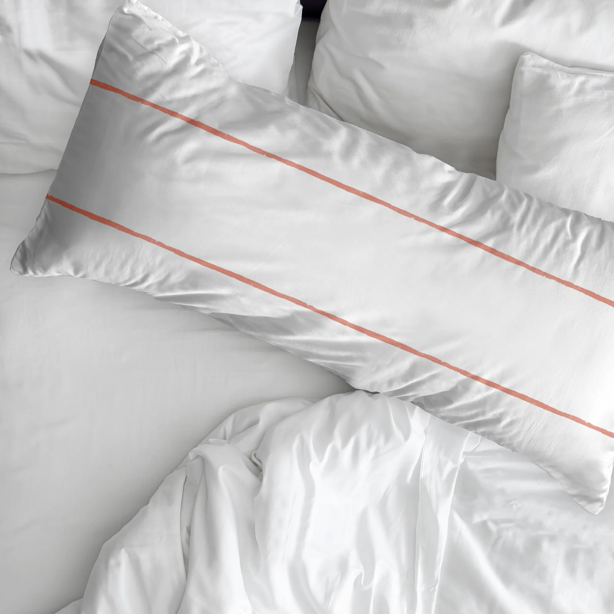 Taie d’oreiller en popeline 80 fils Ibiza Coral