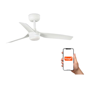 MINI PUNT S LED Ventilador de techo blanco TUYA