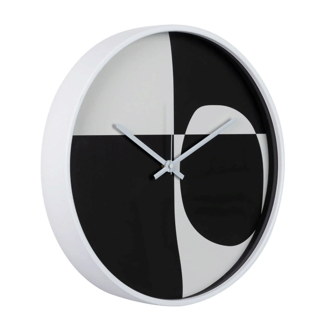 Reloj Pared Metal Blanco Negro 40x4,5x40 Cm