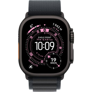 Bracelet APPLE 49 mm Medium  Alpine noir Finition noir