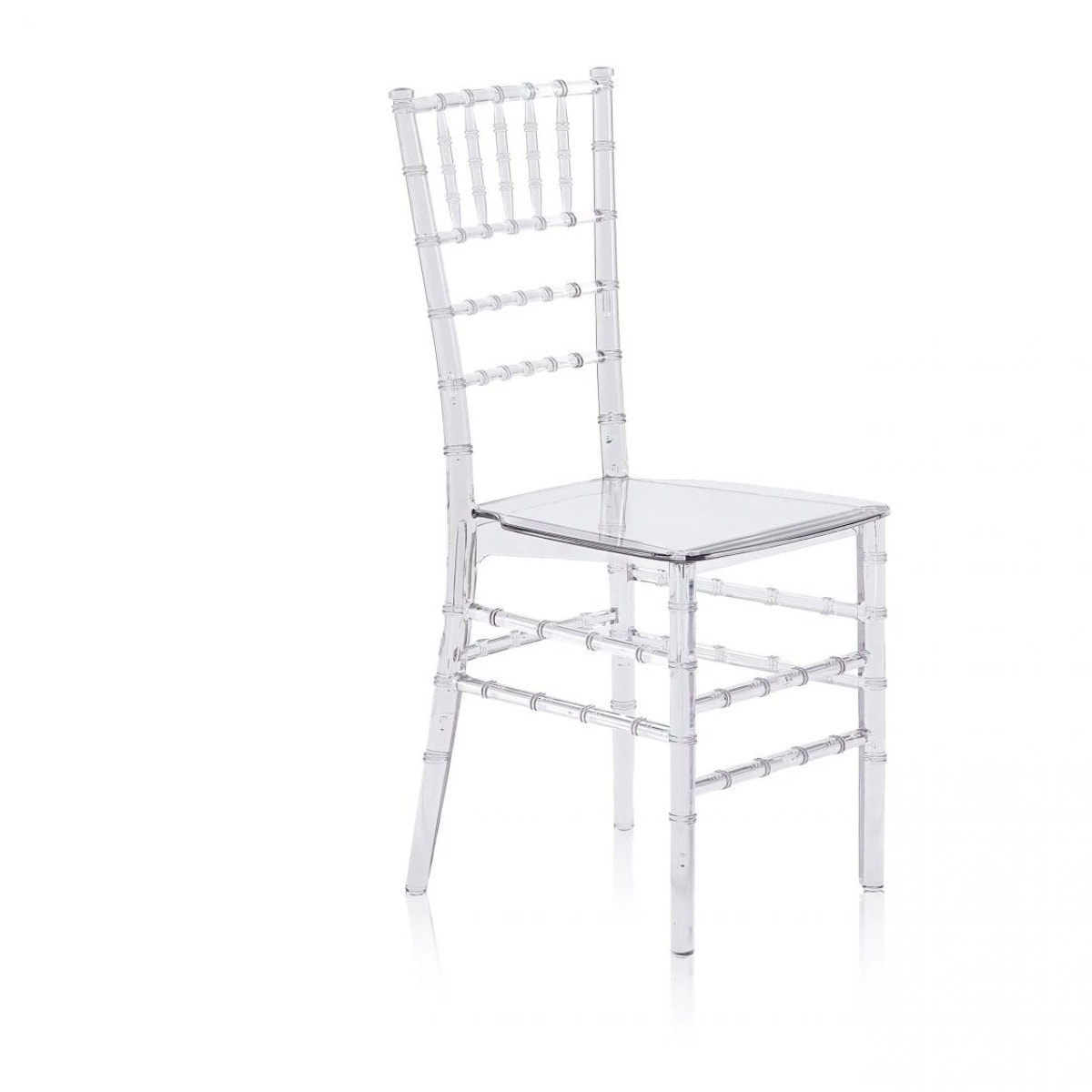 Pack 4 sillas de comedor Tyra Transparente