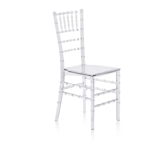 Pack 4 sillas de comedor Tyra Transparente