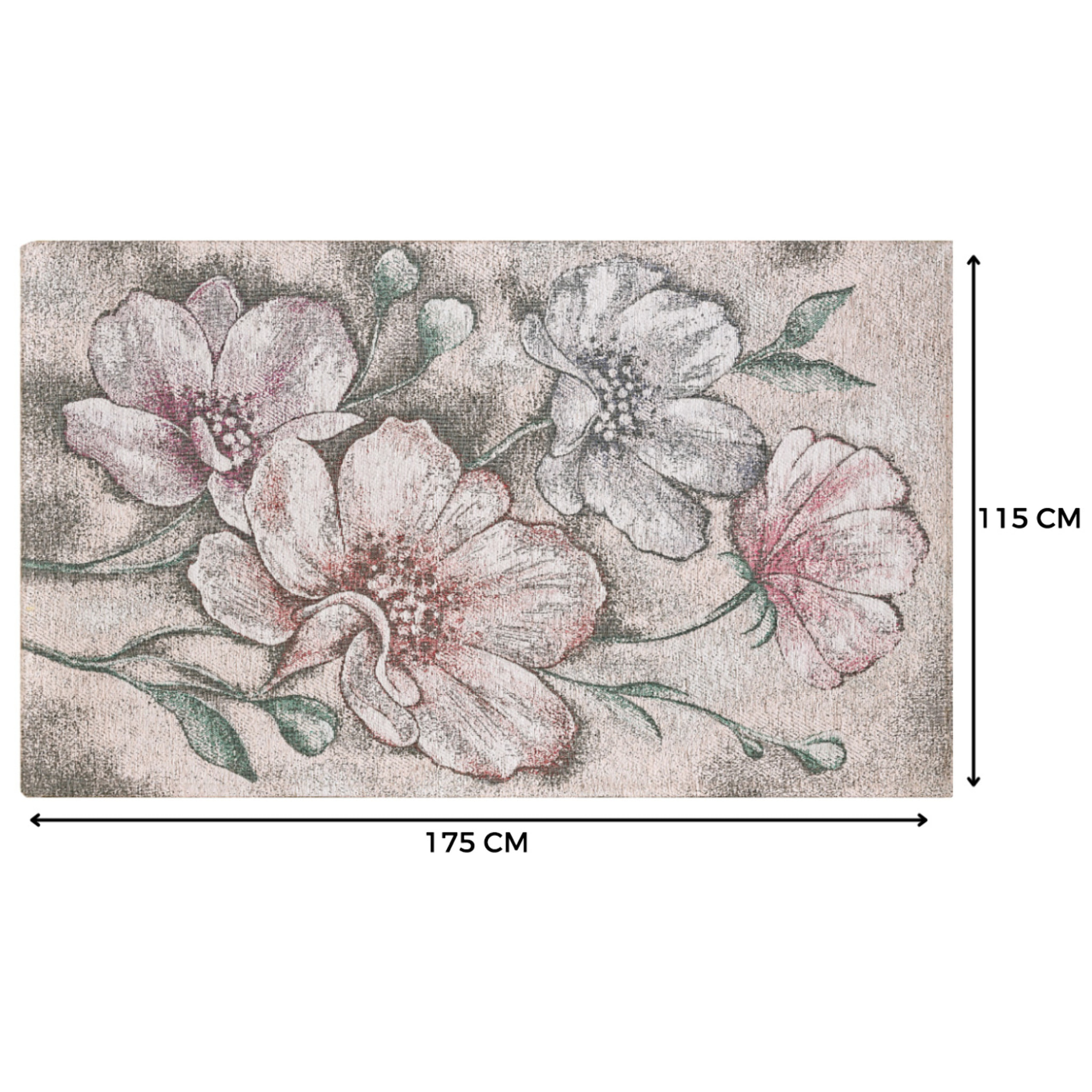 Tappeto Jacquard Ideale Salotto Camera Ingresso Made In Italy Antiscivolo, Lavabile, Morbido Disegno Asturia Multicolor By Suardi