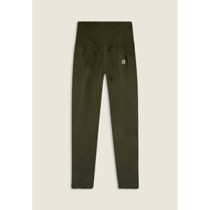 Leggings 7/8 a vita altissima in tessuto seamless a costine