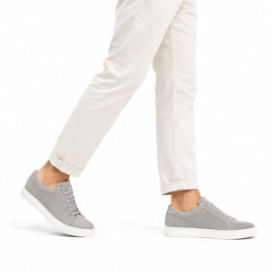 Sneakers stringate in camoscio