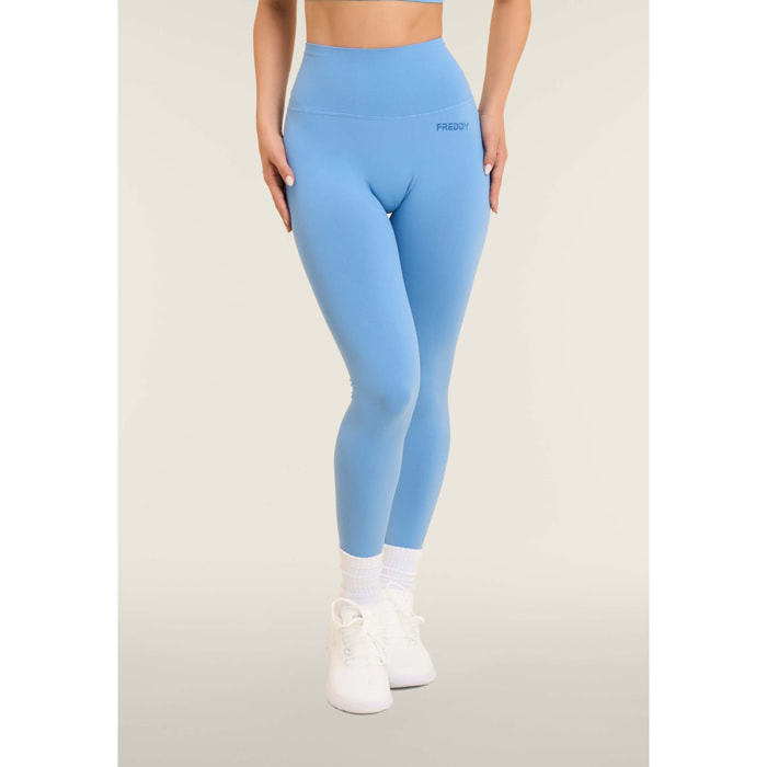 Leggings seamless 7/8 a vita altissima con cuciture shaping