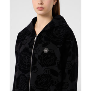 PHILIPP PLEIN Sudadera con cremallera y capucha MONOGRAM