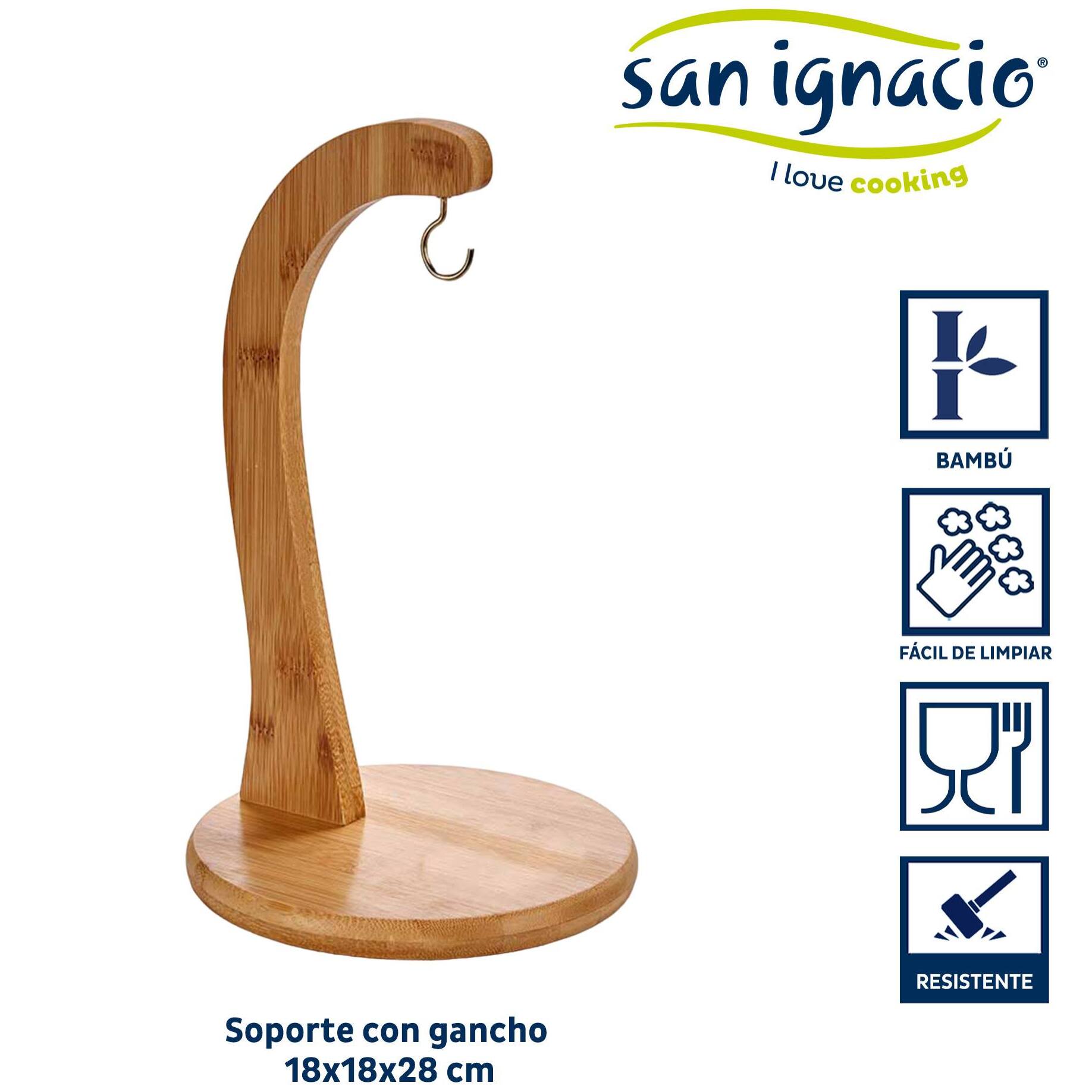 Soporte bambu con gancho colección kinvara