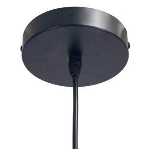 FORLIGHT Cortic lampara colgante de rattan natural para bombilla E27