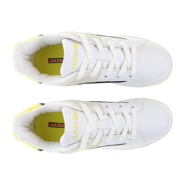 Sneakers U.S. Polo Assn White Yellow